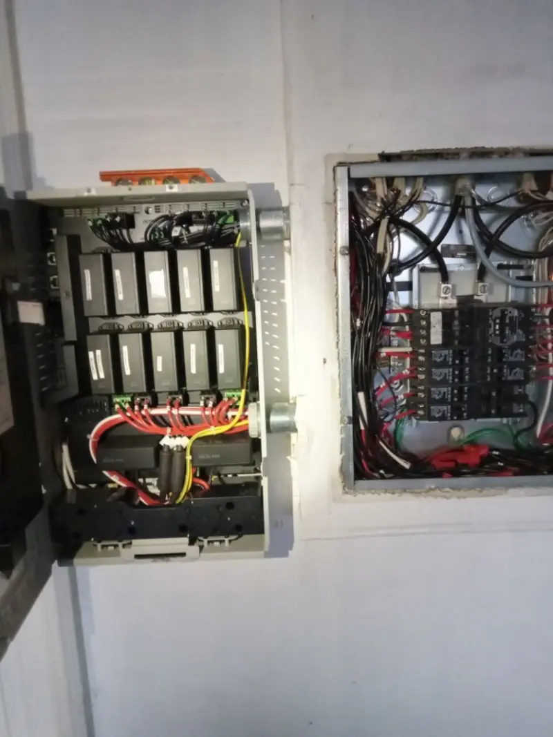 Electrical panel upgrade completed for Security Camera Wiring in Fairfield